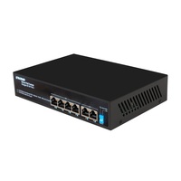 Interruptor POE de red de 48V, sistema de cámara CCTV con 4/8 puertos, 10/100M, IEEE 802,3 af/at, sobre Ethernet, cámara IP