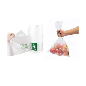 HC Food Fresh HDPE Ldpe Star Seal Bolsa de productos de plástico Embalaje transparente Rollo de compras Alimentos - Product Image 5
