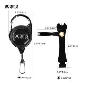 Outil professionnel pour la création <span class=keywords><strong>de</strong></span> nœuds <span class=keywords><strong>de</strong></span> pêche à la mouche, pince à ligne en alliage d'aluminium robuste avec zinger rétractable, équipement combiné - Product Image 6