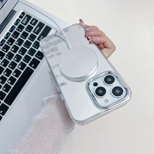 Funda magnética con espejo para iPhone 15 Pro Max, compatible con Apple 17, carcasa rígida con borde suave, espejo 16, cubierta protectora 12 - Product Image 4