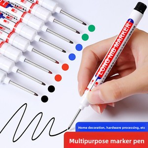20mm Deep Hole Long Nib Head <strong>Permanent</strong> <strong>Markers</strong> for Metal Perforating Pen Waterproof Bathroom Woodworking Decoration Tool - Product Image 2