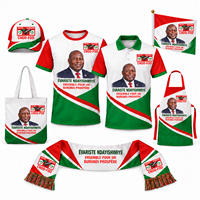 Articles de Campagne Électorale CNDD-FDD du Burundi Personnalisés Directement de l'Usine à Prix Abordable : T-shirts, Polos, Casquettes, Écharpes, Drapeaux, Sacs Fourre-tout – Commandes en Gros