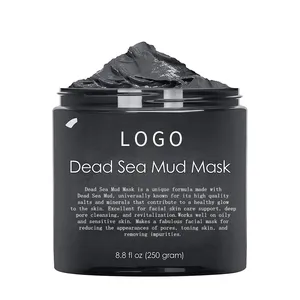 250G Deep Cleansing Facial Skin Light ening Schlamm maske Mitesser entferner und feuchtigkeit spendende mineralische Schlamm maske aus dem Toten Meer