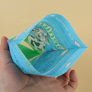 Tùy chỉnh in bao bì cấp thực phẩm đứng lên túi với cửa sổ rõ ràng thịt bò giật Snack kẹo túi nhựa dây kéo túi Mylar - Product Image 4