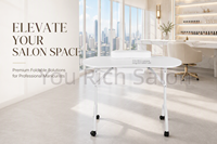 Table de Salon de Manucure Professionnelle Pliable avec Aspirateur Intégré – Vente en Gros Direct Usine
