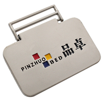 Etiquette métallique pour matelas de canapé personnalisée plaque signalétique avec logo d'usure en corde étiquettes métalliques à coudre accessoires métalliques pour meubles