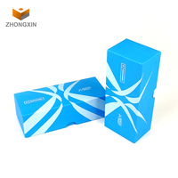 Boîte de couverture en carton Rectangle personnalisé bleu de luxe paquet de lunettes emballage de boîte de lunettes de soleil en verre