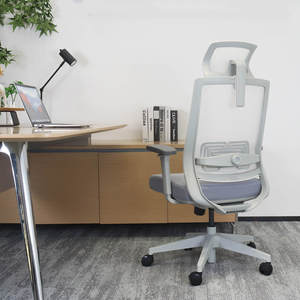 Chaise de bureau ergonomique pivotante et inclinable <span class=keywords><strong>en</strong></span> maille confortable pour le soutien lombaire, chaise de travail <span class=keywords><strong>en</strong></span> tissu pour conférences et jeux, chaise de bureau - Product Image 5