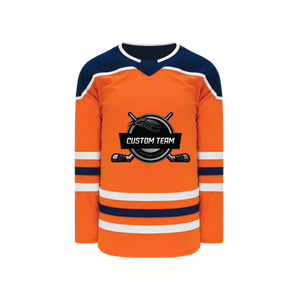 Maillot de hockey sur glace personnalisé avec votre propre design par sublimation, <span class=keywords><strong>service</strong></span> OEM, 100% polyester, unisexe, séchage rapide, nom d'équipe personnalisé - Product Image 1