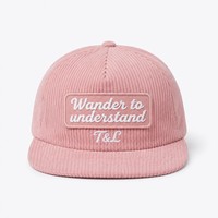 Casquette Snapback 5 Panneaux en Corduroy avec Patch Tissé Personnalisé, Style Vintage Streetwear, Fabricant de Chapeaux Gorras en Gros