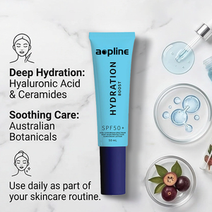 Private Label Hydration Boost <strong>SPF</strong> <strong>50</strong> PA++++ 24hr Hydrating UVA/UVB Broad Spectrum Protection <strong>Moisturiser</strong> Sunscreen Lotion - Product Image 3