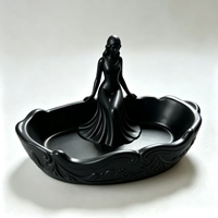Fournisseur de pots à bougies en céramique, sculpture de déesse, récipient décoratif pour bougies, bol à bougies en céramique luxueux en relief pour la décoration de la maison et les cadeaux