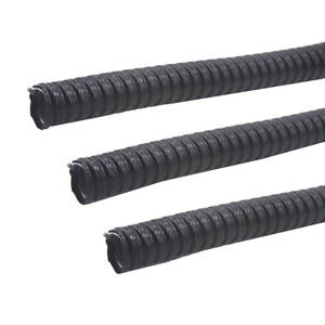 Emballage en spirale inoxydable de tube de conduit ondulé en plastique <span class=keywords><strong>mental</strong></span> flexible enduit de PVC ignifuge élevé - Product Image 4