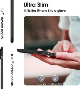 เคสโทรศัพท์มือถือ TPU นิ่มสีดำด้านใสสำหรับ <span class=keywords><strong>iPhone</strong></span> 17 16 15 PRO MAX AIR ป้องกันลายนิ้วมือเรียบ - Product Image 5