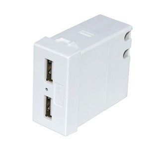 OEM/ODM NEPCI Mercado <span class=keywords><strong>israel</strong></span>í Puertos duales Toma de corriente USB Toma de corriente Módulo de cargador USB italiano 2 V/2.1A - Product Image 1