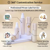 Ensemble de pots à crème 30g 50g et flacons pompe 100ml pour lotion, emballage cosmétique personnalisé avec capuchon de protection pour produits de beauté de luxe