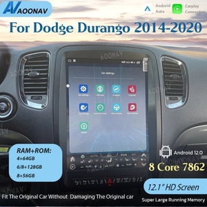 วิทยุติดรถยนต์ขนาด 256GB 12.1 นิ้ว สำหรับ Dodge Durango ปี 2014-2020 เครื่องเล่นมัลติมีเดีย Android พร้อมระบบนำทาง GPS หน้าจอสัมผัสแนวตั้งแบบไร้สาย - Product Image 3