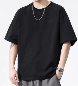 T-shirt personnalisé avec logo, t-shirt graphique à col rond noir surdimensionné pour femmes, imprimé East Coast Arch, t-shirt décontracté streetwear unisexe OEM - Product Image 5