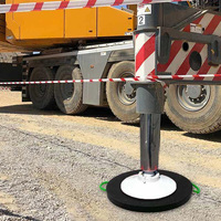 Plaques de support antidérapantes en polyéthylène haute densité pour grue, fournisseur en gros, épaisseur personnalisée, plaques de support UHMWPE pour stabilisateurs