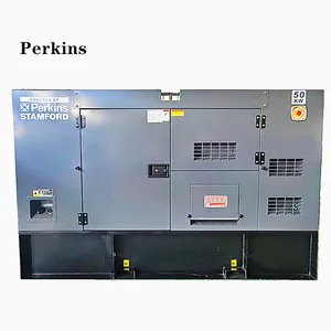 Grupo electrógeno silencioso 50kva 40kw con motor Perkins 1103A-33TG1 45kva 36kw Reino Unido generador diésel Perkins