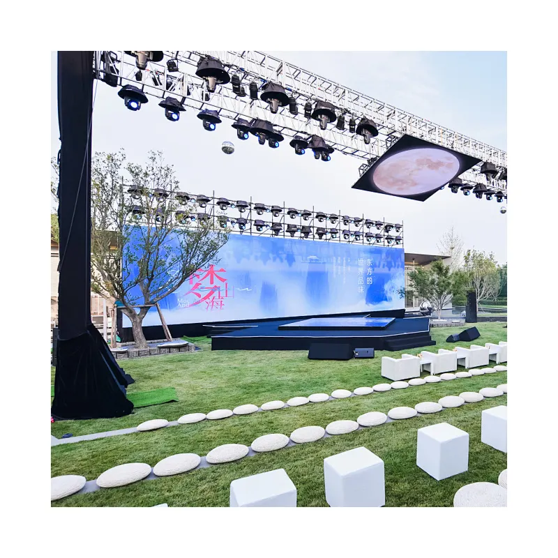 Pantalla 500x500mm 500x1000mm Cabinet Panel Smd Module Video Wall Rental Led Screen Display For Outdoor Sports Events