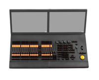 Panneau de commande intelligent DMX à double écran avec contrôle d'éclairage, faders multicanaux, touches prédéfinies, opération professionnelle
