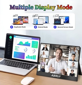 ABRUI 15.6 pouces moniteur Portable 100% SRGB 350Cd/m <span class=keywords><strong>deuxième</strong></span> <span class=keywords><strong>écran</strong></span> pour ordinateur portable type-c support de compatibilité de Signal support 1920x1080 - Product Image 6