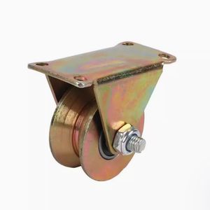 Staffa Angolare in Acciaio Inox 304 per Binario Scorrevole, Puleggia con Scanalatura a V Rinforzata, Ruota per Porte Grandi in Acciaio per Ristoranti - Product Image 2