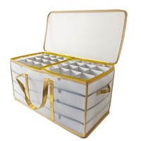 Coffre de rangement pour boules de Noël à 8 tiroirs - Organisateur de décorations de Noël pliable, écologique, résistant aux rayures et sans danger pour les enfants