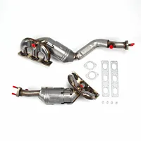 محول حفاز (كاتاليتك كونفرتر) عادم يورو 1-5 لسيارات BMW 325i 325Ci موديلات 2001-2005 بمحرك 2.5 لتر 2494 سي سي 152 كوبلت. محرك بنزين 16 أسطوانة DOHC بشفط طبيعي