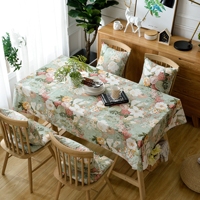 2025 best-seller luxe coloré lavable et Durable impression numérique coton lin nappe conception personnalisée pour adulte