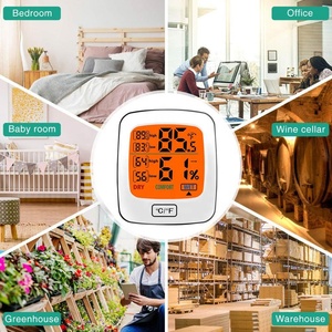 Hygromètre de thermomètre intérieur numérique professionnel avec jauge d'humidité Niveau de confort d'étalonnage de précision <span class=keywords><strong>Pro</strong></span> pour la maison - Product Image 5
