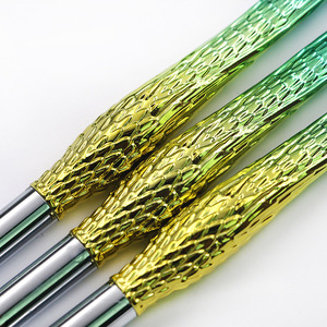 Pinceau liner en nylon Golden Mermaid Handle pour nail art, stylo de gravure dégradé pour dessin de fleurs et peinture au gel - Product Image 3