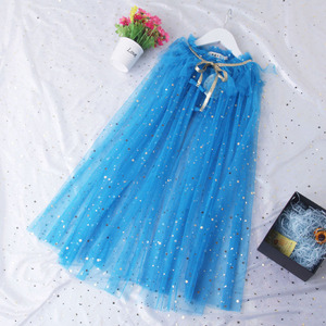 Capa de lentejuelas para bebé niña, vestido de fiesta de princesa, capa de cosplay de vacaciones - Product Image 5