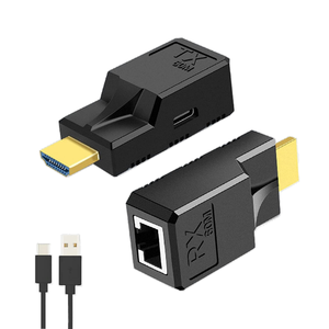 Extensor HDMI SYONG <span class=keywords><strong>Pequeño</strong></span> de 60M sobre Transmisión Ethernet Cat6/Cat6A, Conversor RJ45 1080P60Hz para Audio y Video CCTV - Product Image 1