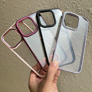 Funda para iPhone 17 Pro Max con ranuras y material de pegamento, funda metálica dorada tipo escudo para iPhone 16 Pro - Product Image 1