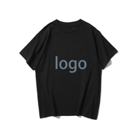 Camiseta de cuello redondo de algodón suave de 240 g/m², camiseta informal para uso diario, camiseta gruesa, duradera, lisa y sencilla.