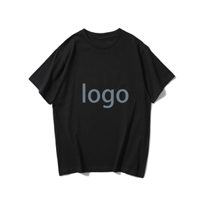 T-shirt col rond en coton doux 240 GSM, tenue décontractée quotidienne, t-shirt épais, durable, uni, vêtement basique. - Product Image 1