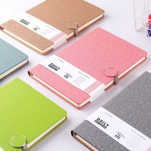 Linen Grain Soft Touch Custom Logo Printing Brand <b>Notebook</b> Pu Hardcover A5 Cahier With Box - Product Image 4