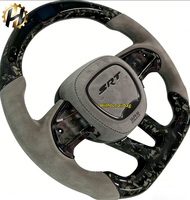 Volant de course en fibre de carbone personnalisé HZ, logo couleur personnalisé, Challenger Hellcat Charger SRT RT Dodge Charger modèles 2006-2019