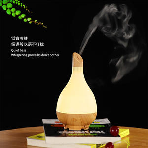 Wood Grain Aroma Diffuser 1.0-2.5L USB Powered <b>Humidifier</b> For Home Bedroom Quiet Operation With Light - Product Image 1