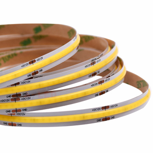 ไฟแถบ LED COB แบบยืดหยุ่น 8 มม. ความยาว 16.4 ฟุต 320 ชิป/เมตร 24V 2200K สองชั้นทองแดง ได้รับการรับรองมาตรฐาน UL แสงสีขาวอบอุ่น - Product Image 1