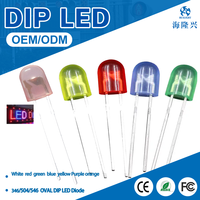 1000 pièces/sac Lentille Dôme 5MM Lampes LED DIP à trou diffusé 546 Blanc/Rouge/Bleu/Jaune/Vert Flash CRI 80 Dimmable