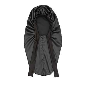 Nouveau style de bonnet pour femmes, design avec nœud et ruban, enveloppe-cheveux de style serviette, bonnets personnalisés en soie avec logo, bonnet long - Product Image 5