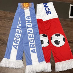 Écharpe de supporter de football France 2026, 6*50 pouces, tricotée double face, pour l'encouragement lors <span class=keywords><strong>des</strong></span> matchs - Product Image 4