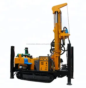 BCH-180R with Crawler diesel engine air compressor 180m Mobile Deep Water Well Drilling Rig Equipment