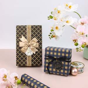 Wholesale High Quality Birthday <b>Tissue</b> Rolls Reorganized Plaid Packaging <b>Wrapping</b> <b>Paper</b> Roll Uperior Craftsmanship - Product Image 5