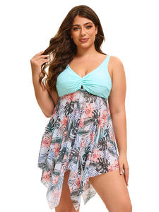 Traje de baño deportivo de una pieza con estampado de patrón sólido con estilo de las mujeres americanas europeas Sexy diseño de espalda recortada ropa de playa transpirable - Product Image 3