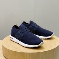 Baskets décontractées sportives pour hommes en cuir d'hiver, respirantes, en coton, à lacets plats, confortables, antidérapantes avec caractéristiques souples et durables
