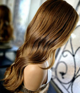 Parrucca Kosher Ebraica in Capelli Umani Grezzi Slavici Russi, con Pizzo Svizzero Invisibile, Balayage Naturale, Cuticole Allineate, Stile Modesto - Product Image 2